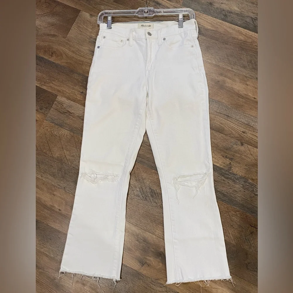 In great condition MADEWELL Cali Demi-Boot Cropped Jeans. Petite - Picture 4 of 4